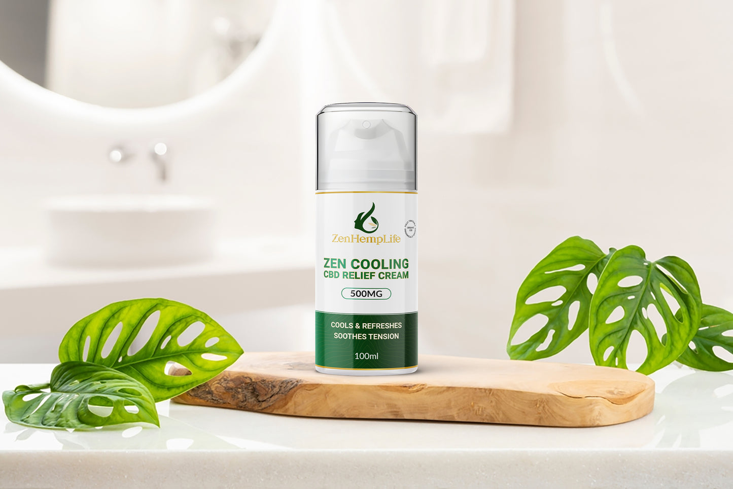 Zen Cooling CBD Relief Cream 500mg – Menthol Muscle Relief