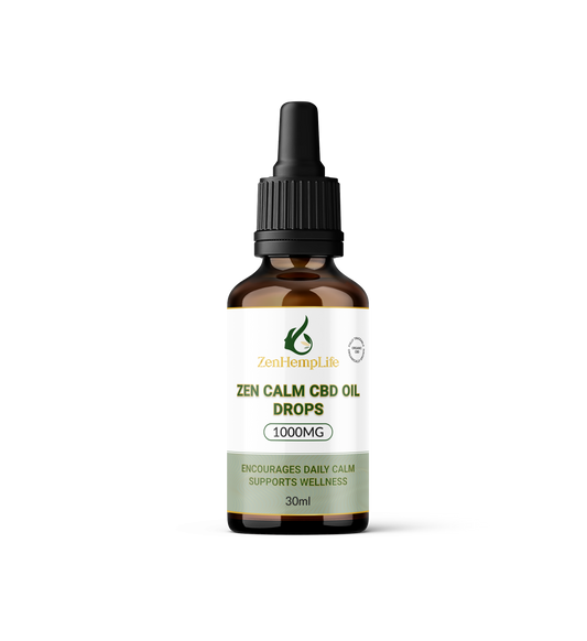 Zen Calm CBD Isolate Drops 1000mg – THC-Free