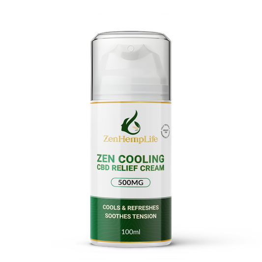 Zen Cooling CBD Relief Cream 500mg – Menthol Muscle Relief