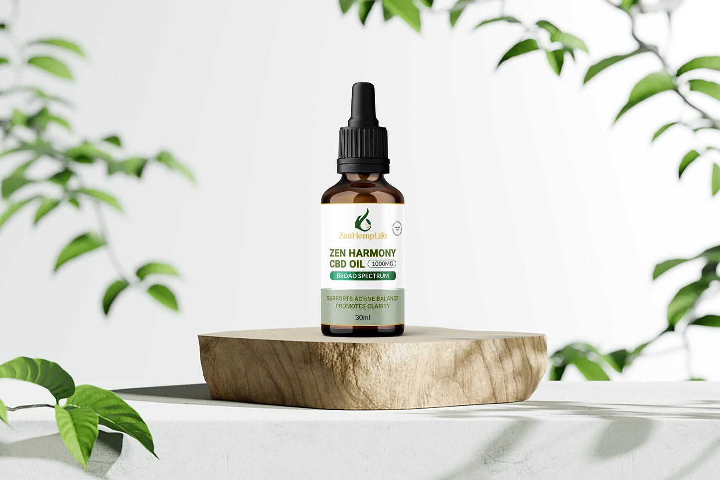 Zen Harmony CBD Oil 1000mg – Broad Spectrum Balance