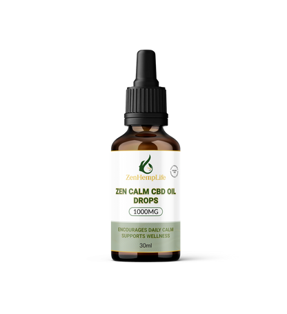 Zen Calm CBD Isolate Drops 1000mg – THC-Free